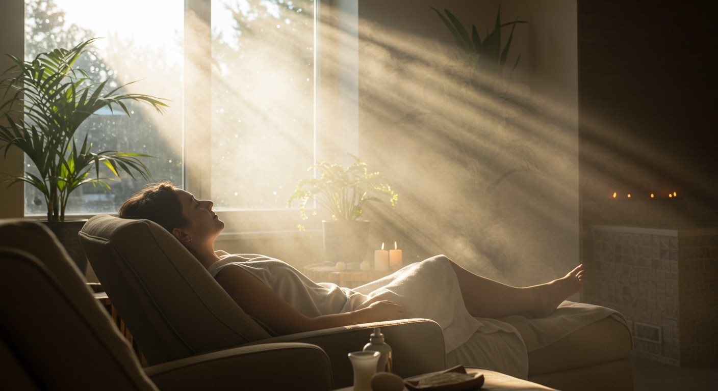 A napsugárszauna segít csökkenteni a szorongást és stresszt.