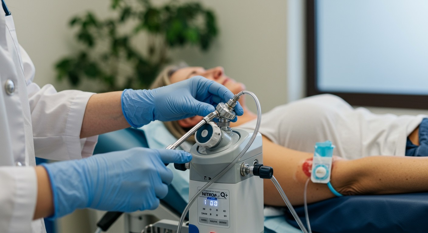 A nitrox terápia javítja a sebgyógyulás hatékonyságát.