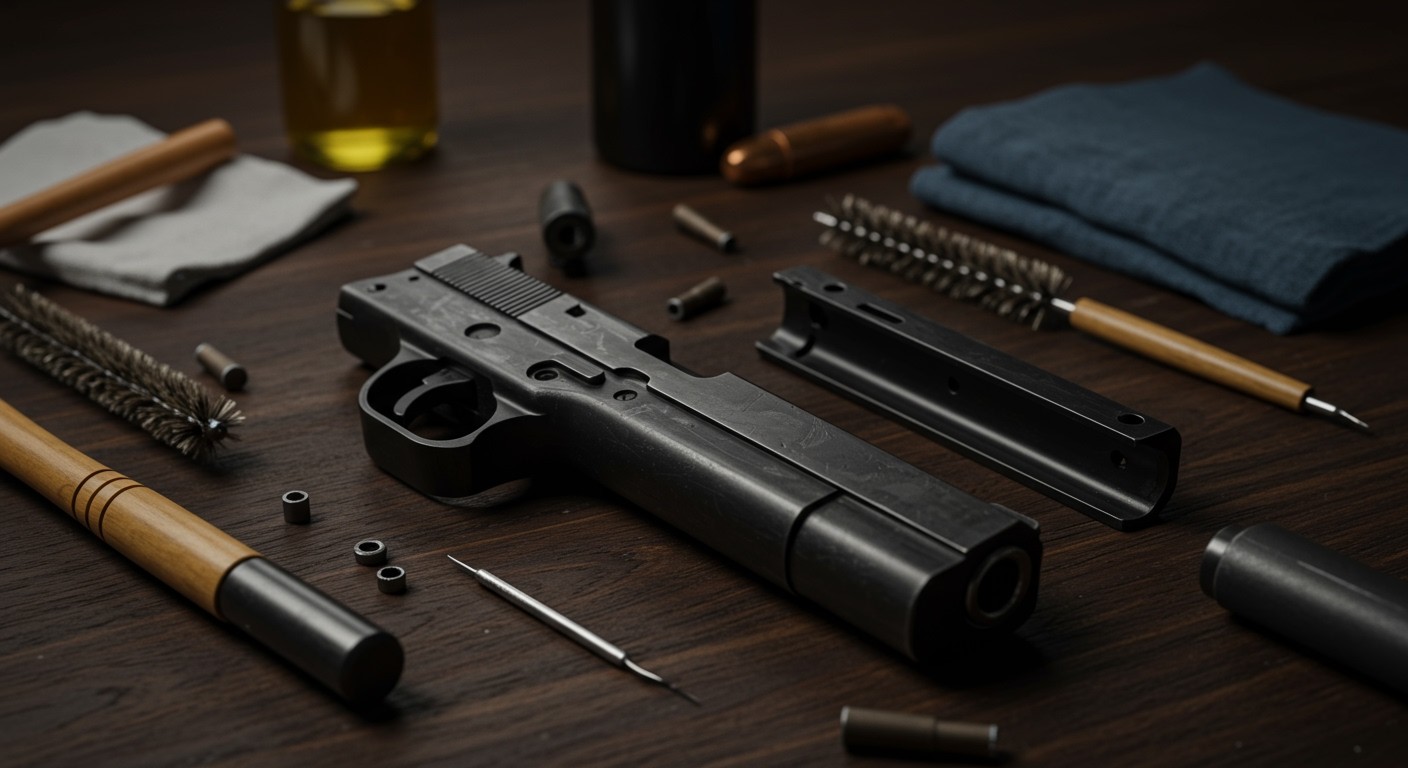 A pisztoly karbantartása biztosítja a megbízható működést.