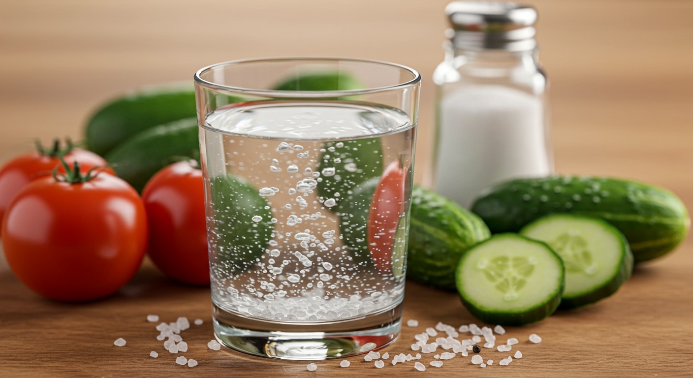 A só segíti a vízmegkötést a sejtekben.