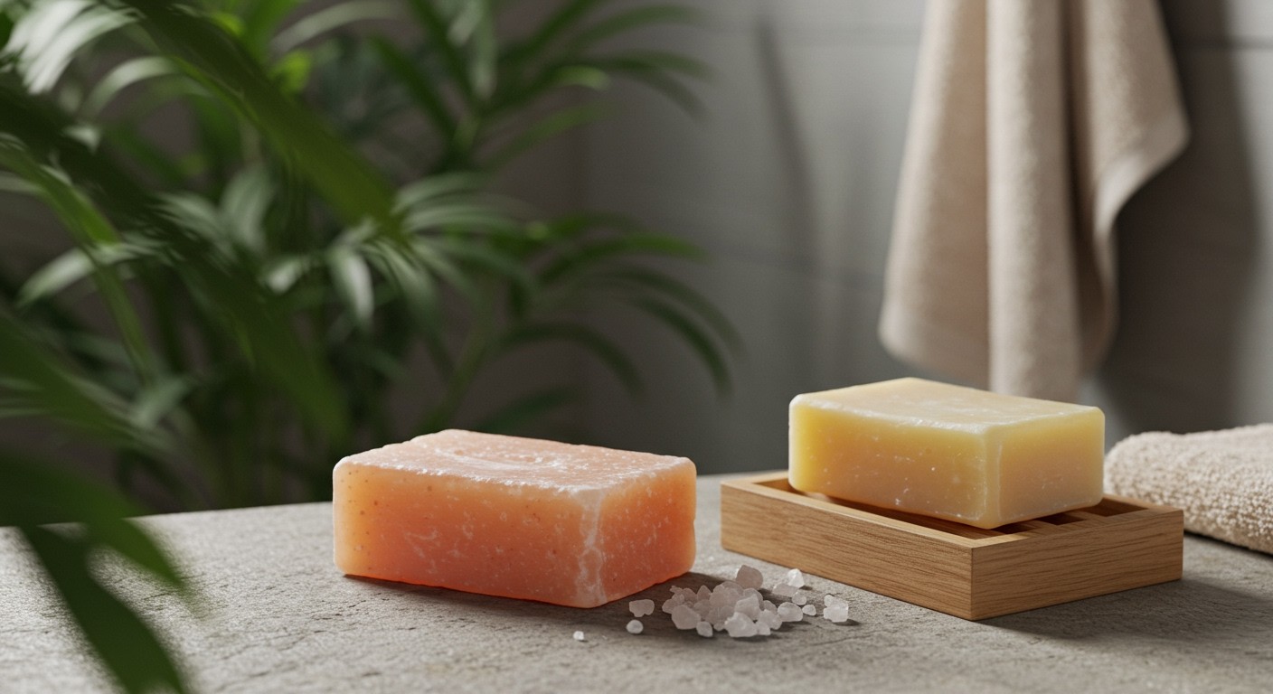 A sós szappan segít a bőr hidratálásában és tisztításában.