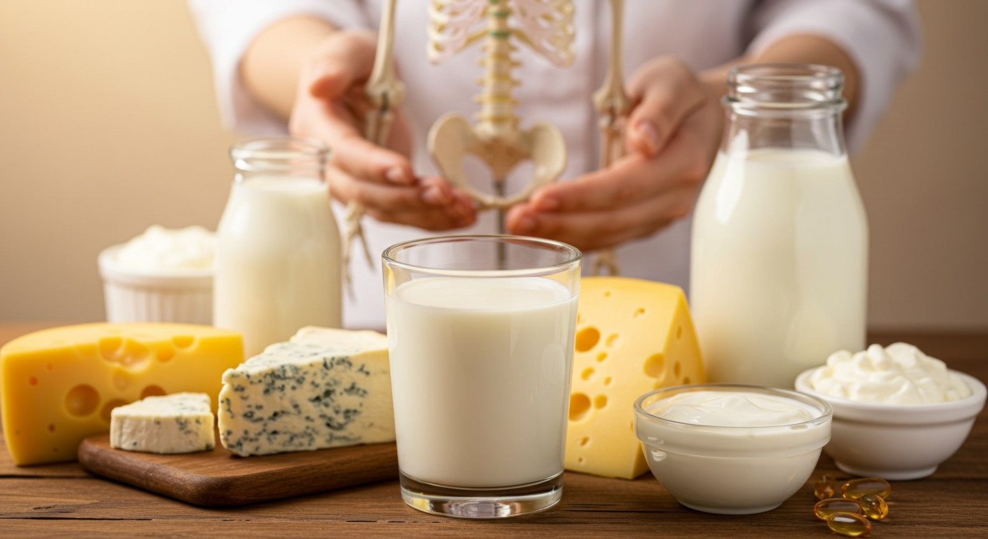 A D-vitamin elősegíti a kalcium felszívódását a csontokban.