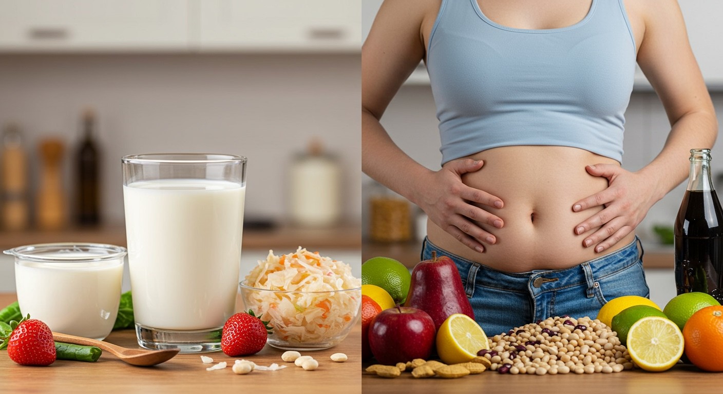 A tej probiotikumai támogathatják a bélflórát, de puffaszthatnak.