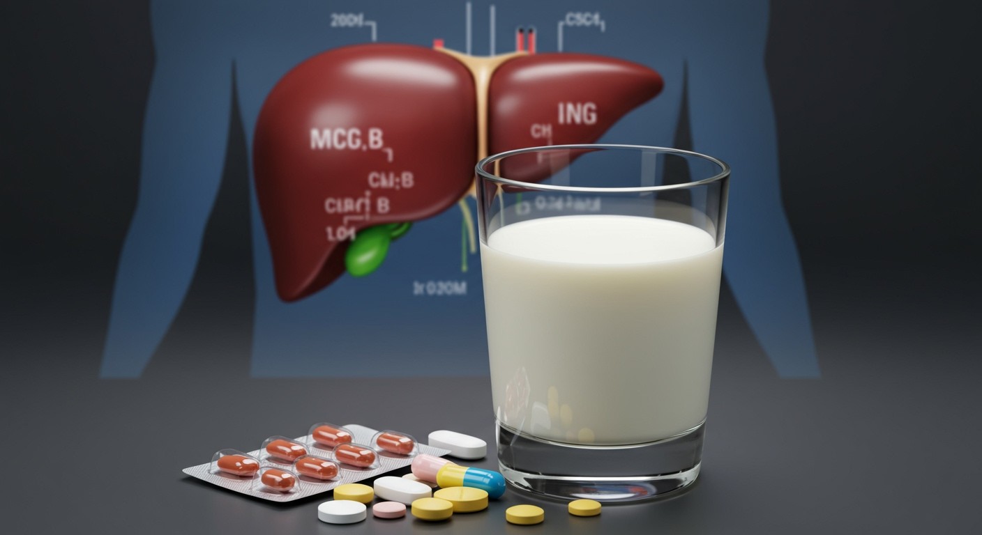 A tej befolyásolja a májenzimek aktivitását és gyógyszereket.
