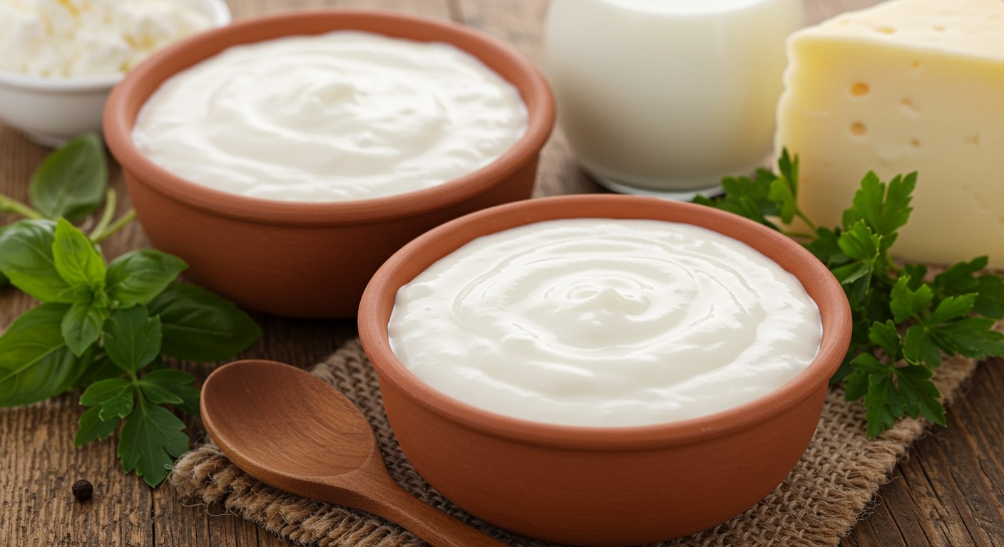 A tejföl zsírosabb, míg a savanyú tej hígabb.