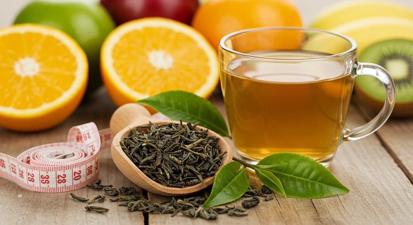 A zöld tea kivonat gyorsítja az anyagcserét és zsírégetést.