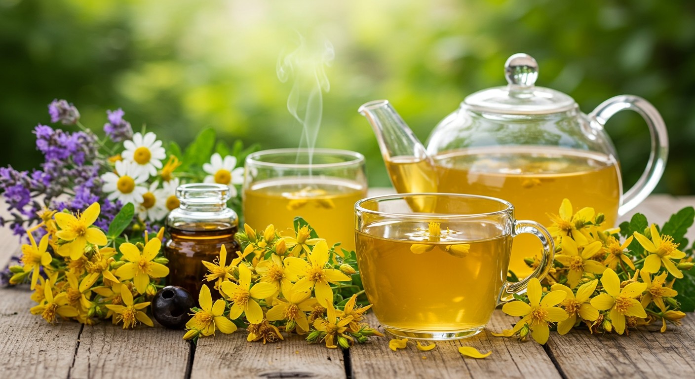 Az orbáncfű tea hatékonyan enyhíti a szorongást.