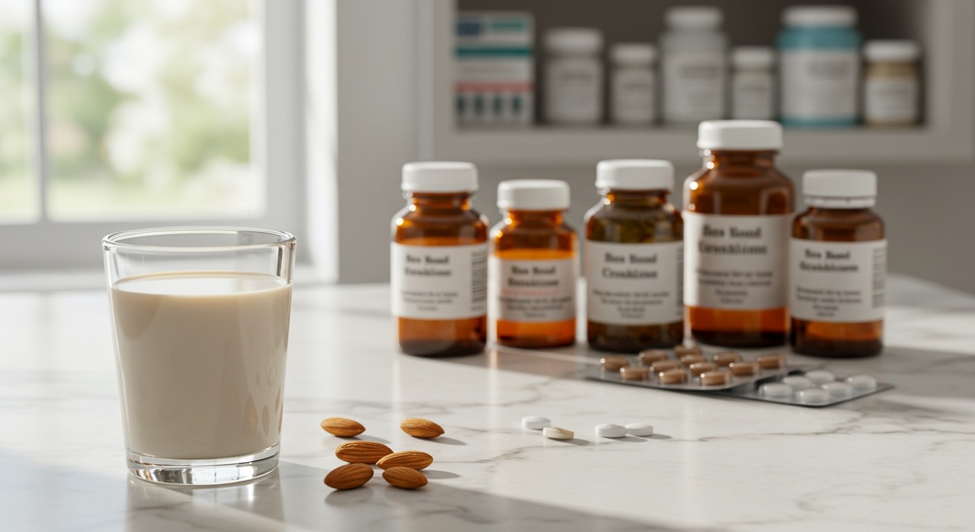 Alternatívák: növényi tej, víz, gyümölcslé gyógyszerek mellett.