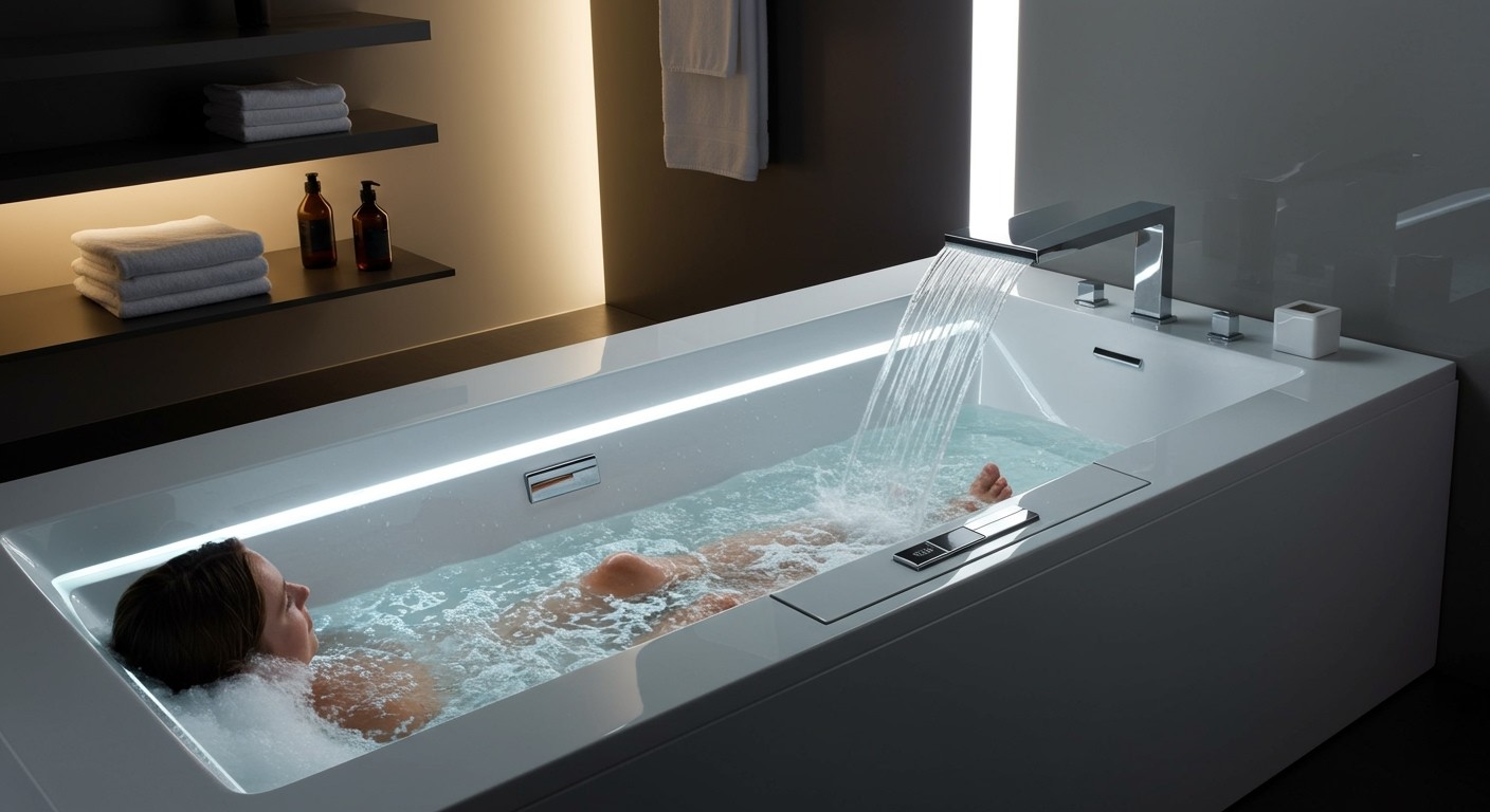 Az automatikus kádeleeresztő időt spórol meg használat közben.