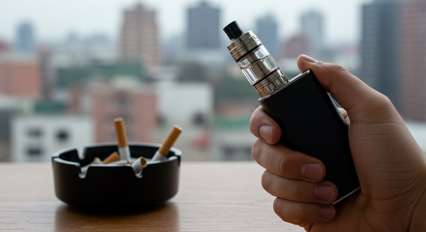 Az e-cigaretta nikotintartalma fokozza a függőséget és nehézséget.