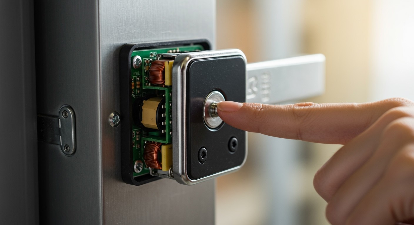 Az elektromágneses zárak működése a mágneses mező elvén alapul.