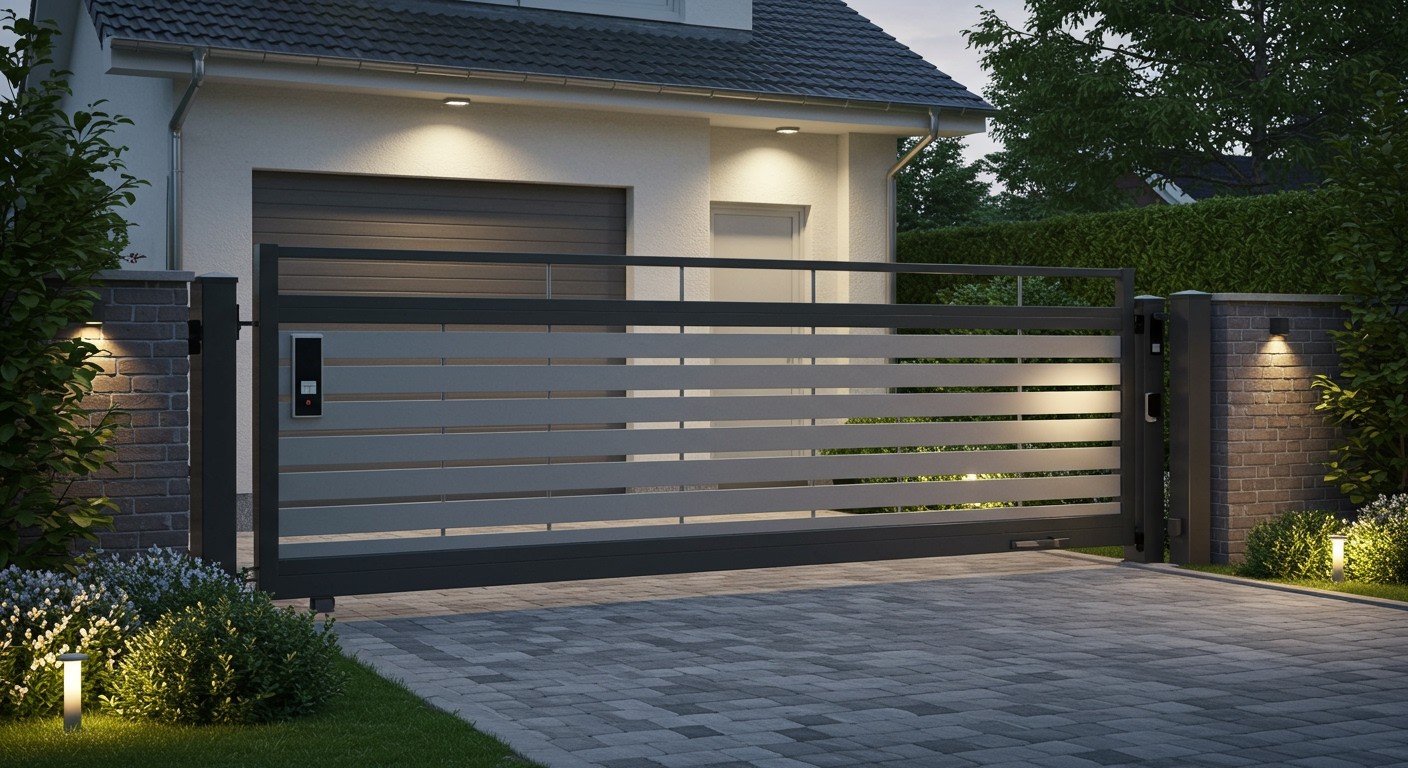 Az elektromos kapuk növelik az otthon védelmét és értékét.