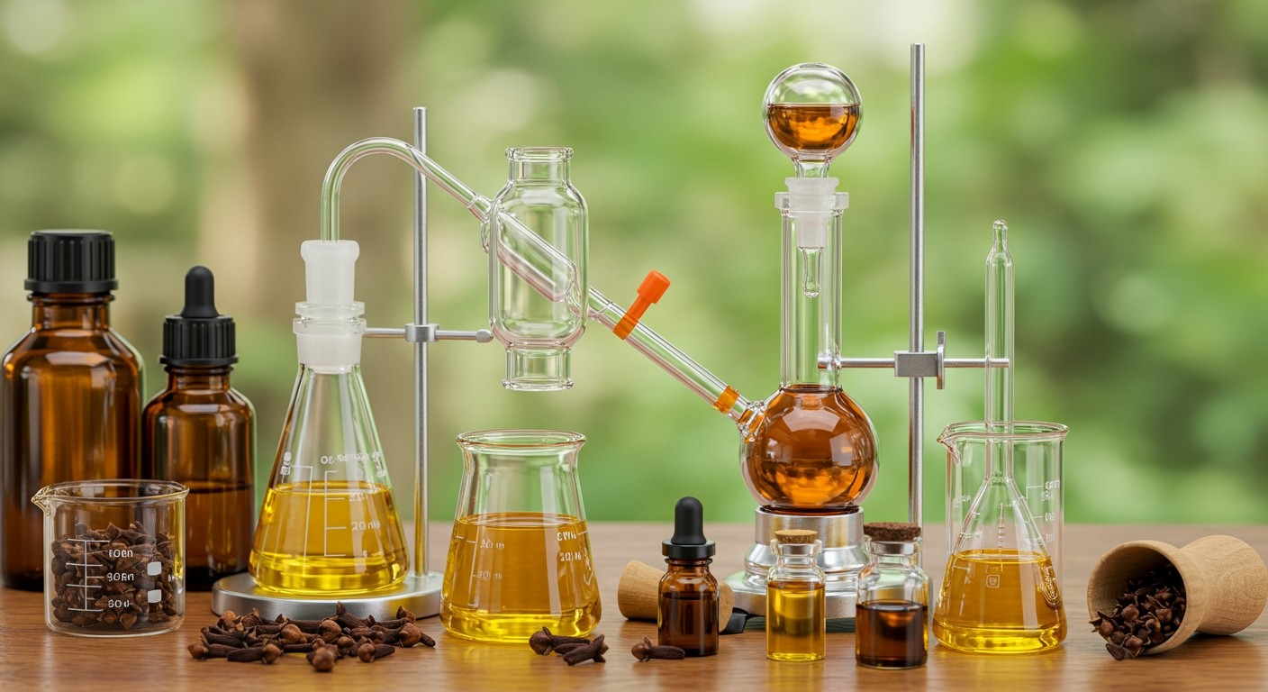 A szegfűszegolaj gőzdesztillációval nyerhető hatékonyan.