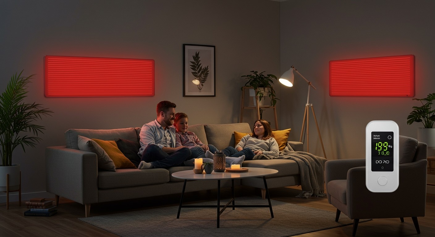 Az infrafűtés serkenti a keringést és javítja a közérzetet.