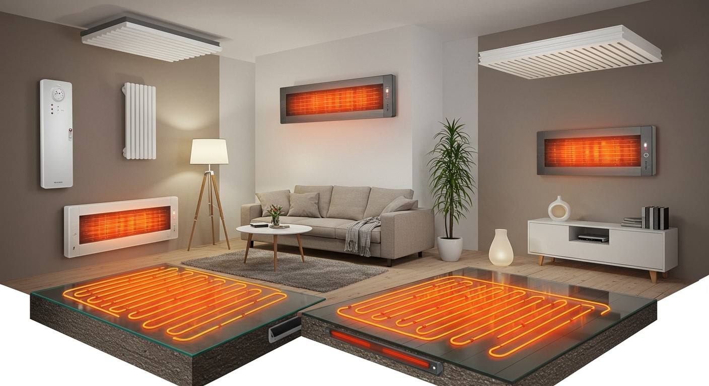 Az infrafűtés típusai energiahatékonyságot és kényelmet nyújtanak.