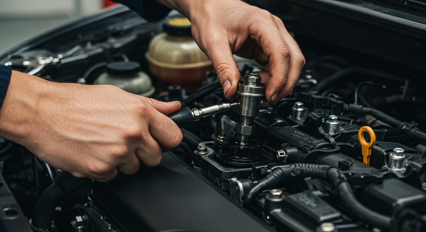 Az üzemanyag-nyomásszabályzó szelep cseréje precíz munkát igényel.