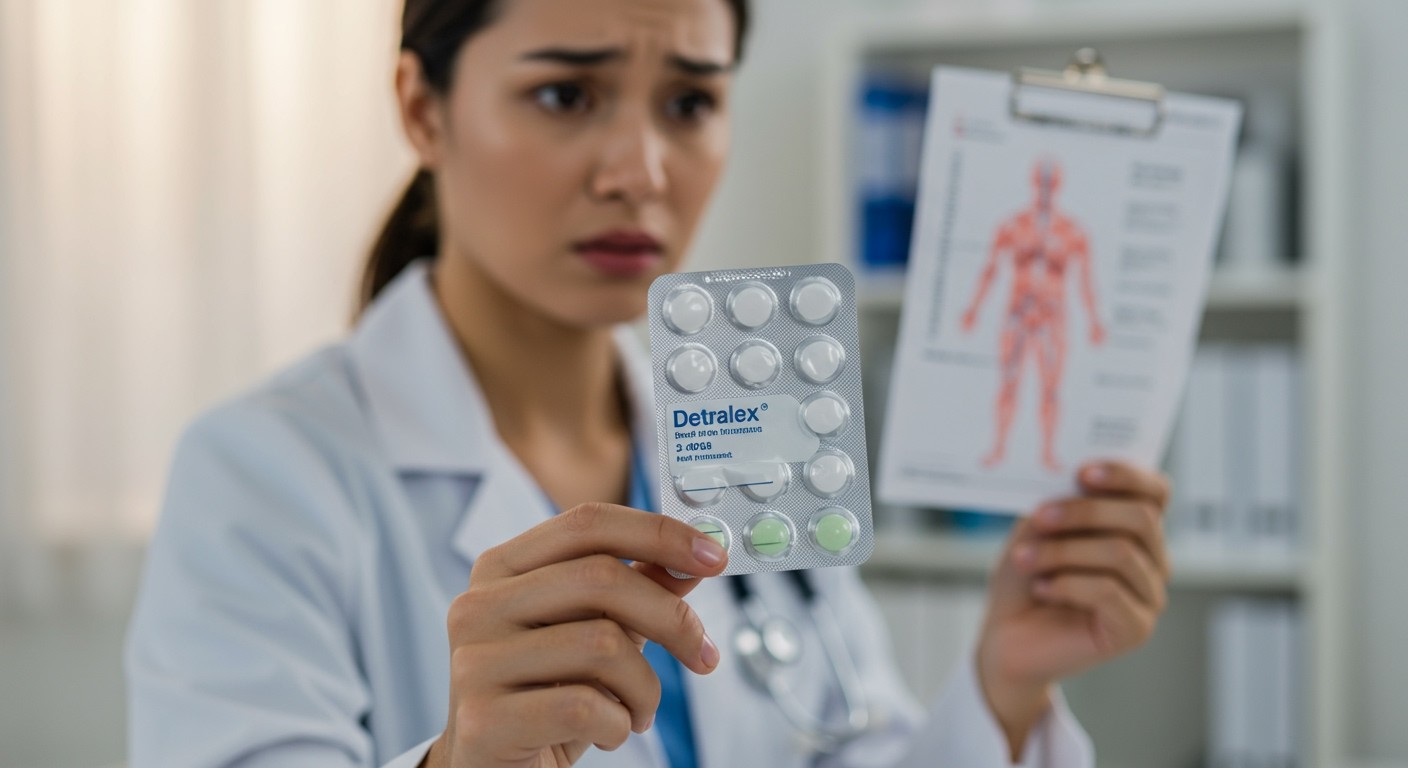 Detralex túladagolás esetén sürgős orvosi segítség szükséges.