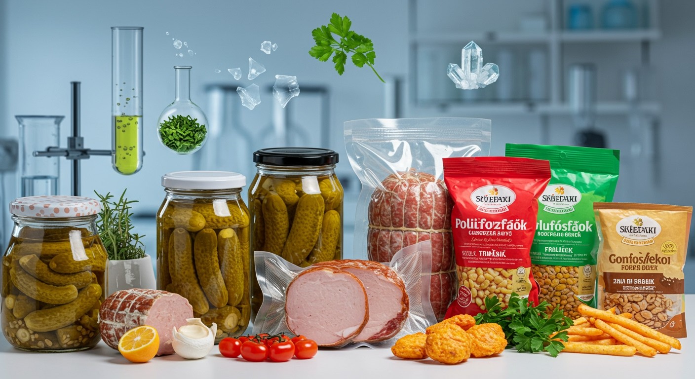 A polifoszfátok javítják az élelmiszerek tartósítását és minőségét.