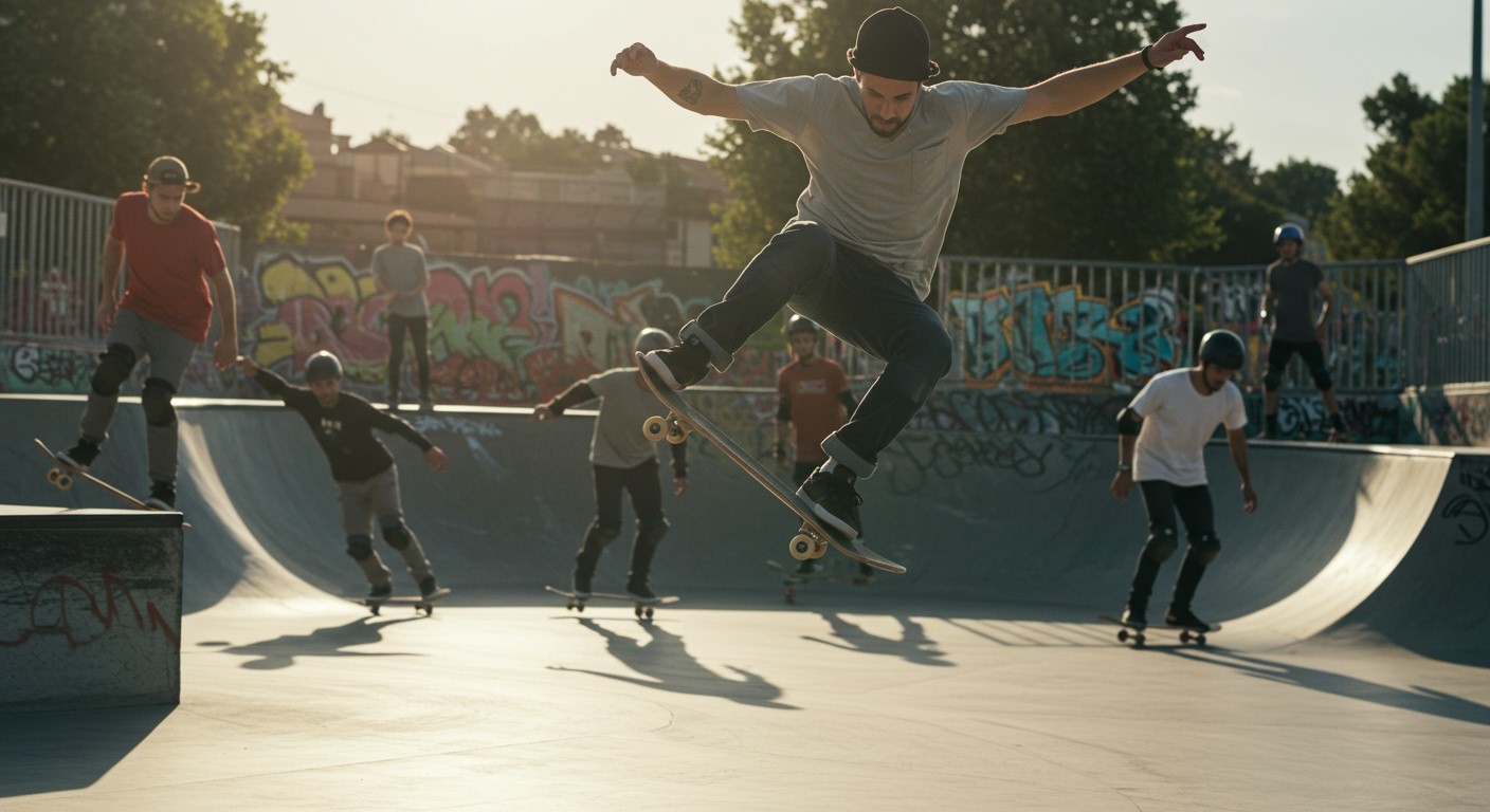 A gördeszkázás erősíti a core izmokat és egyensúlyt fejleszt.