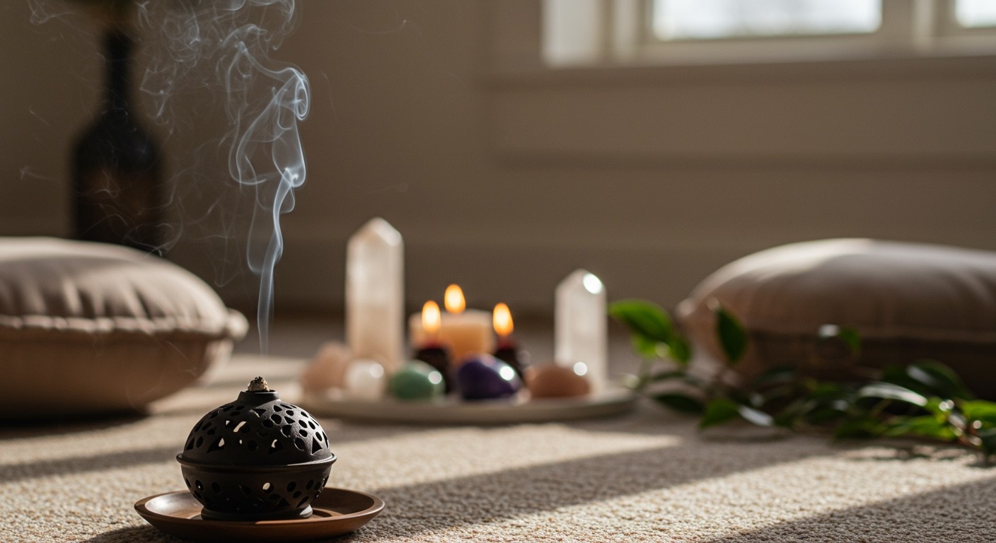 A füstölők segítik a meditáció mélyebb élményét.