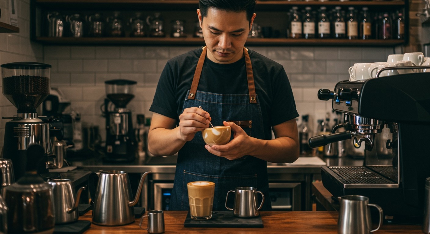A folyamatos tanulás kulcs a barista sikerhez.