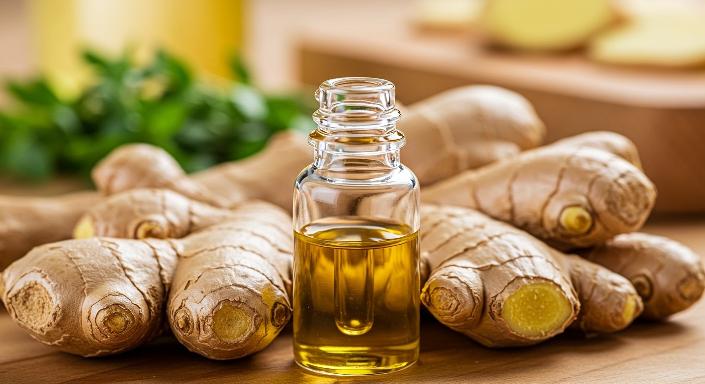 A gyömbérolaj gyulladáscsökkentő hatással bír, javítva az egészséget.