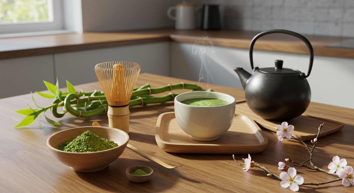 A hagyományos matcha készítés nyugtató élményt nyújt.