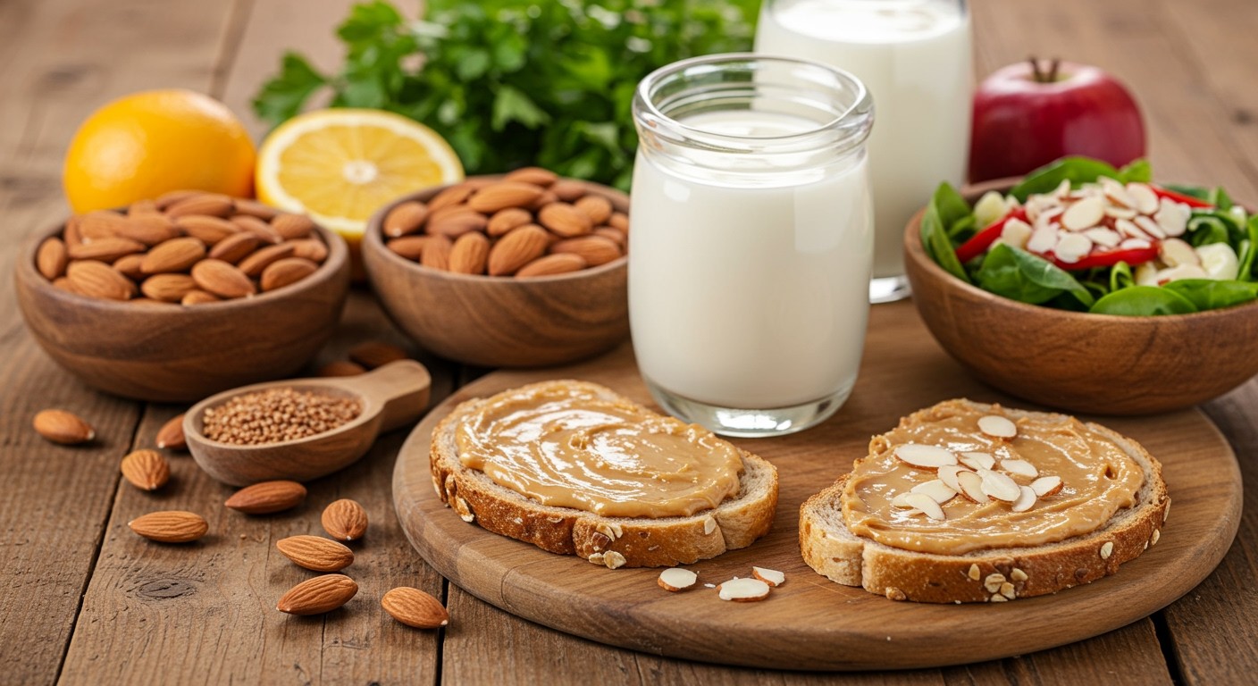 A mandula energikus reggeli vagy snack tökéletes választás.