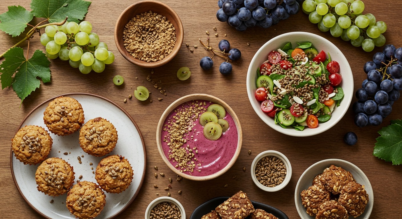 Szőlőmagliszt smoothie-ban: ízletes és tápláló kiegészítő!