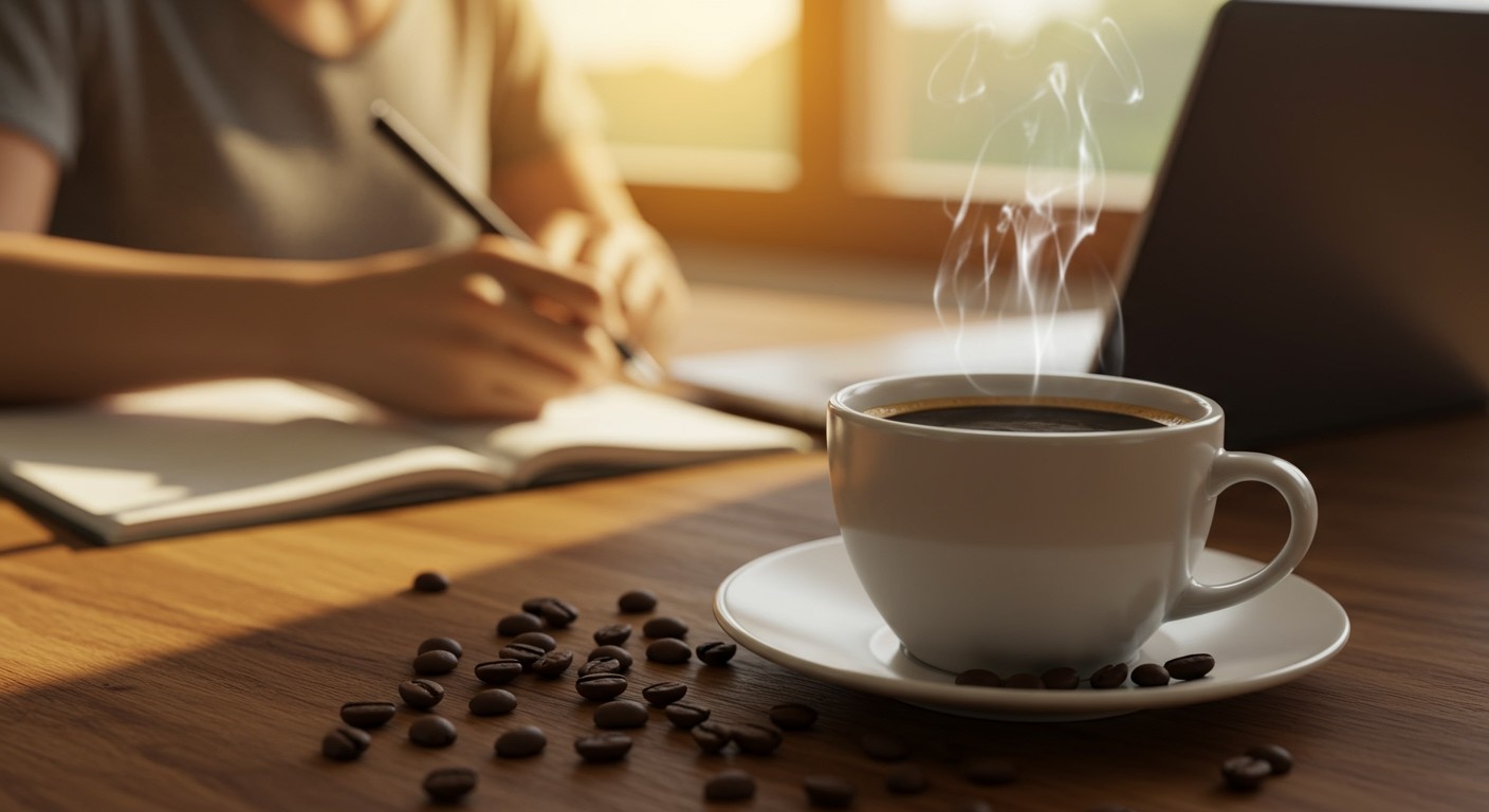 A kávé növeli a figyelmet és javítja a hangulatot.