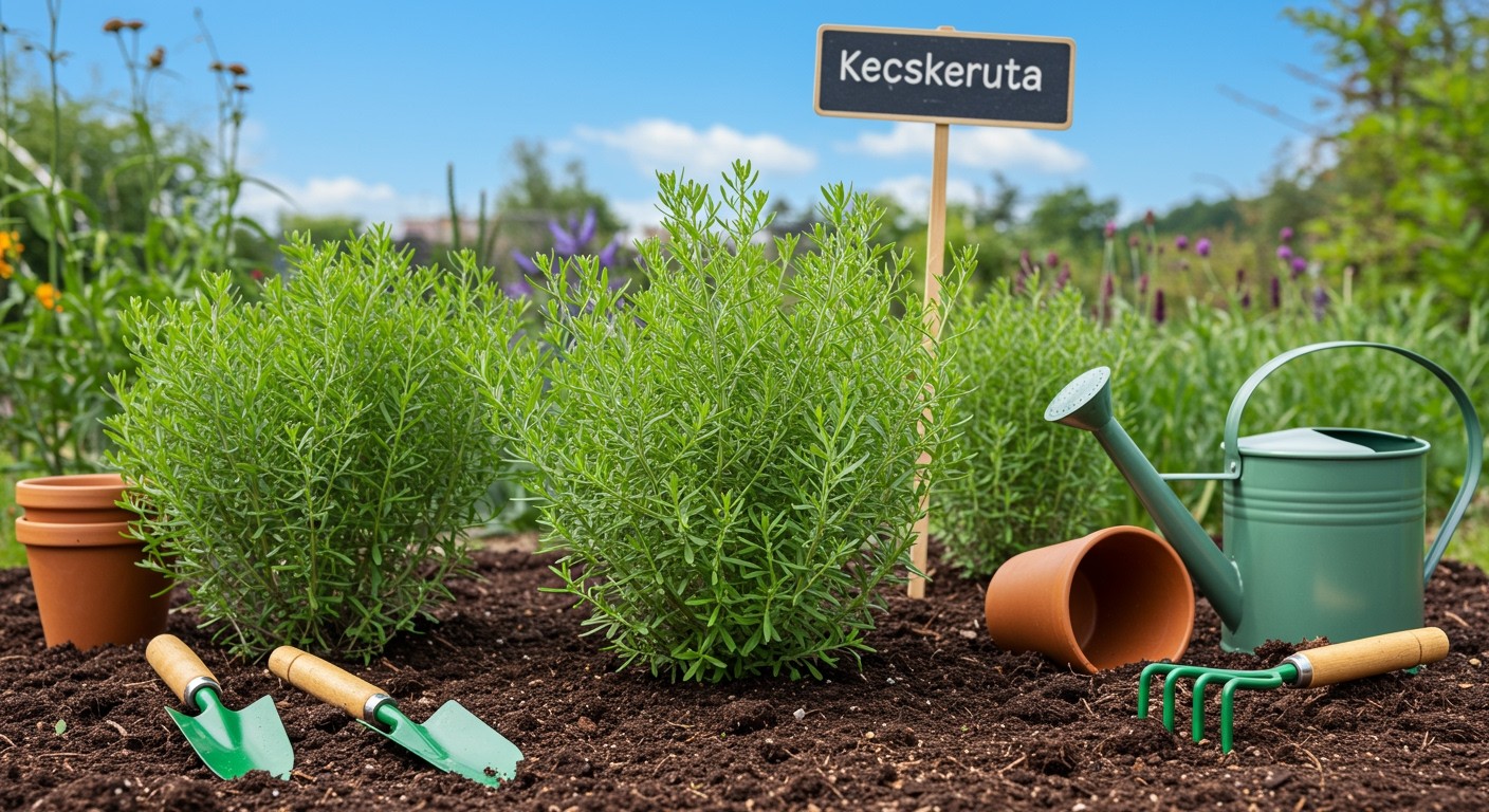 A kecskeruta napos helyen, jó vízelvezetés mellett virágzik.