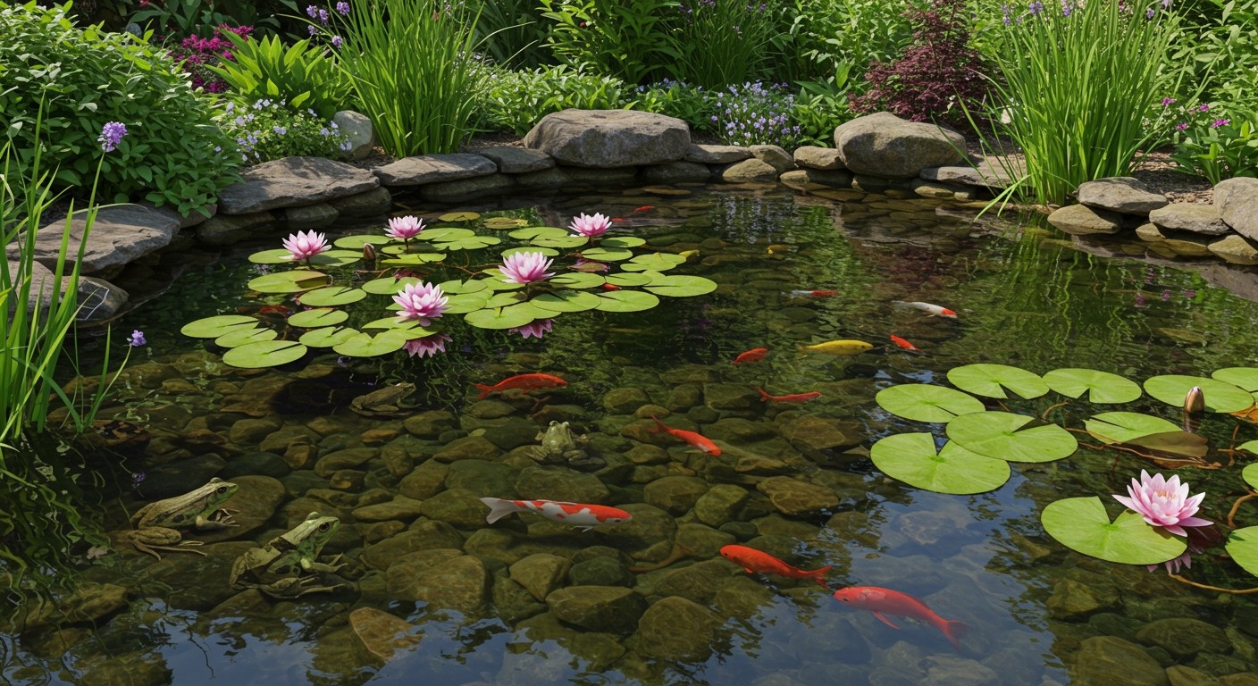 A kétéltűek segítik a tó ökoszisztémájának egyensúlyát.