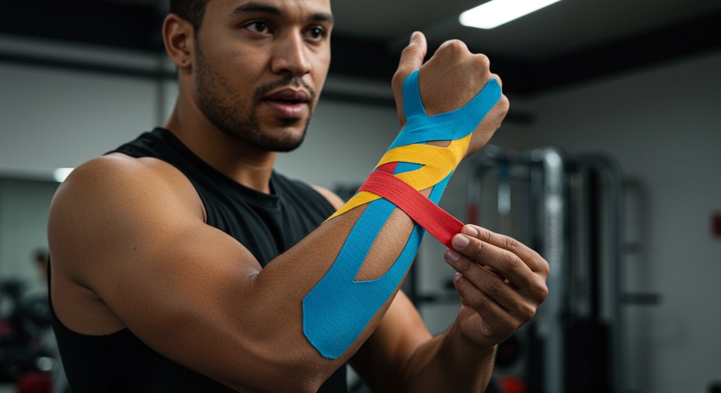 A Kinesio Tape serkenti a vérkeringést és a gyógyulást.