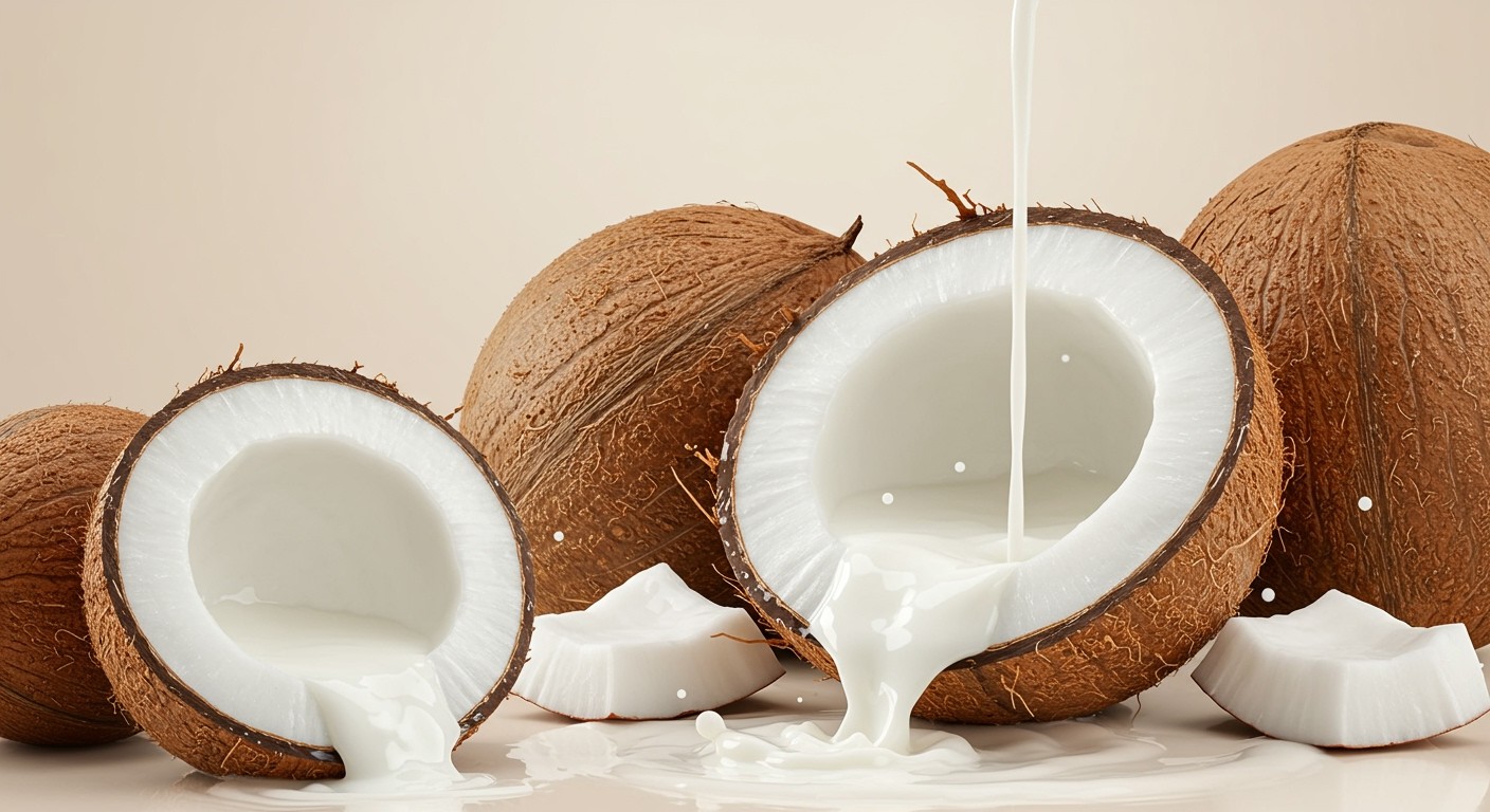 A kókusztej hidratál, táplálja és védi a száraz bőrt.