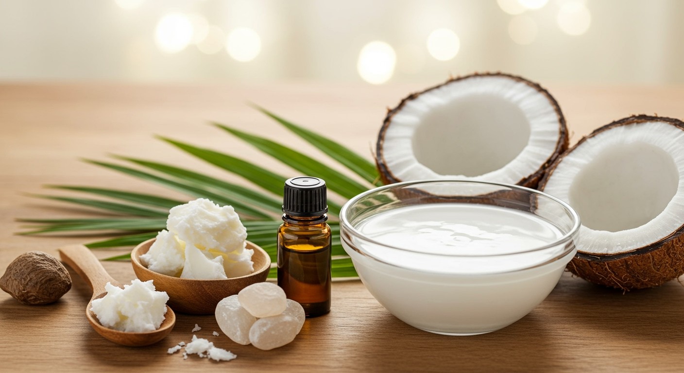 A kókusztejes testápoló hidratál és táplálja a bőrt.