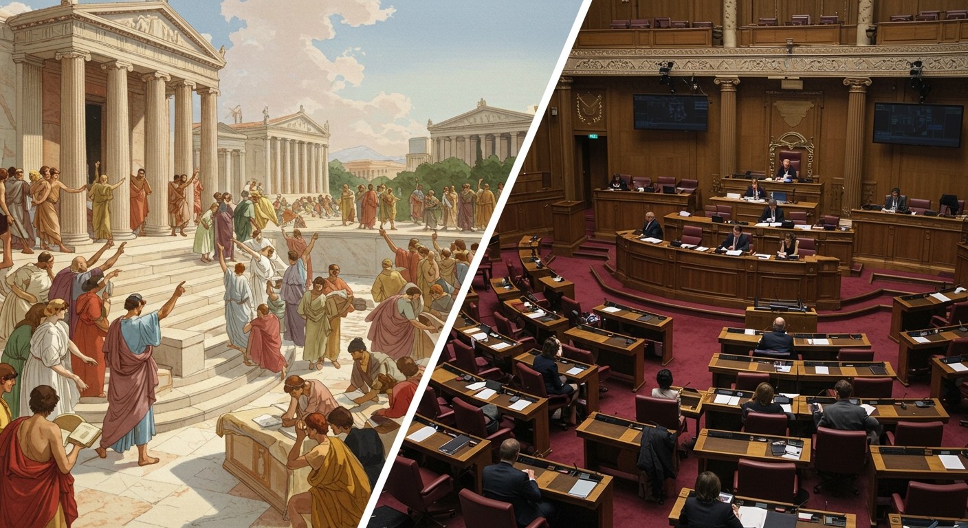 Az athéni demokrácia közvetlen formája ma is vitatott.