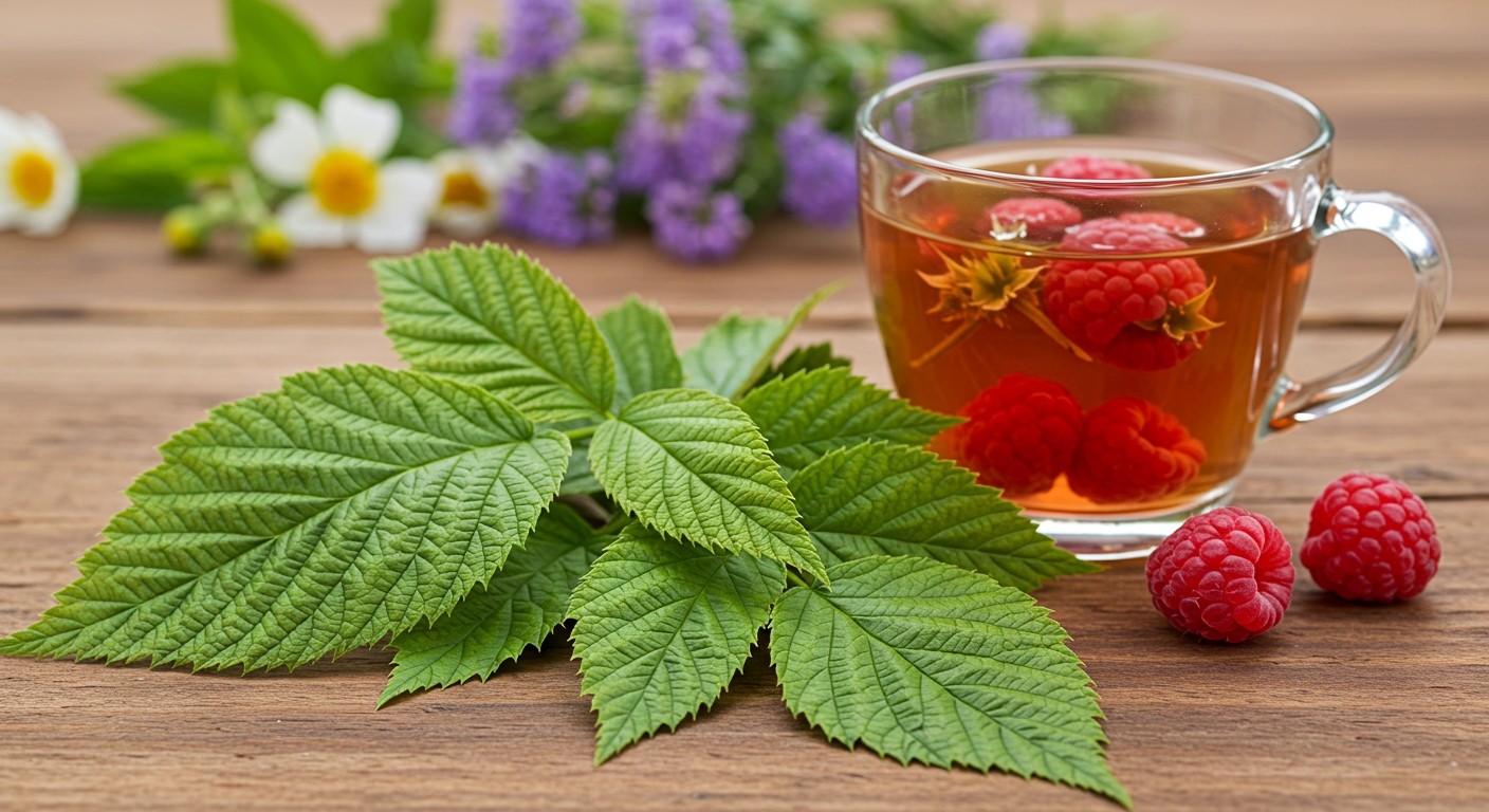 A málnalevél tea terhesség alatt nem ajánlott.