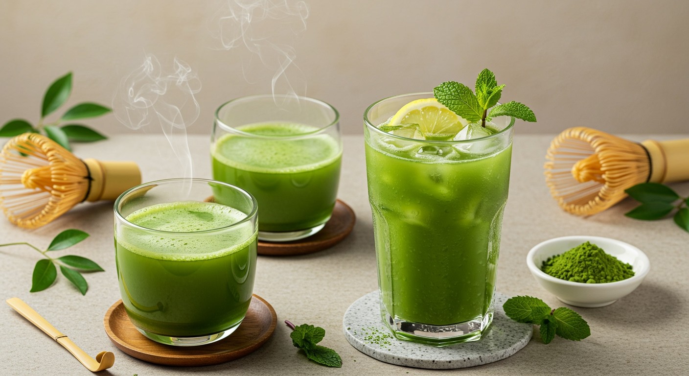 A matcha sokoldalú, frissítő és energikus italok alapja.
