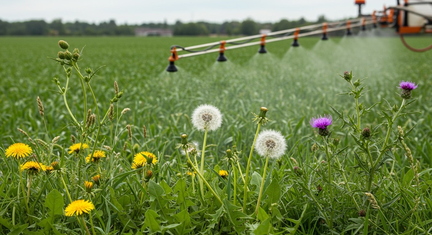 A Clinic hatékonyan irtja a ragadós galajt és a pipacsat.