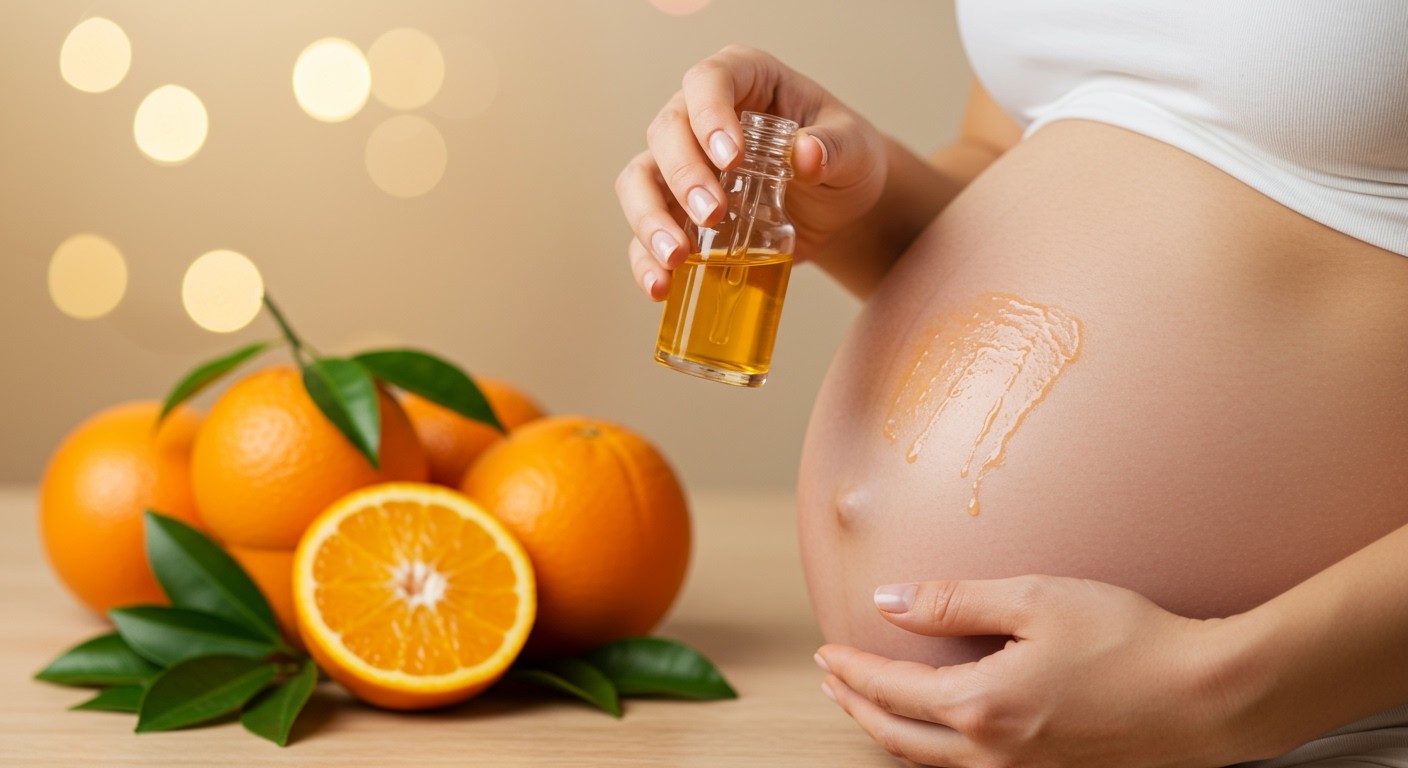 A narancs vitaminjai segítik a bőr hidratálását terhesség alatt.