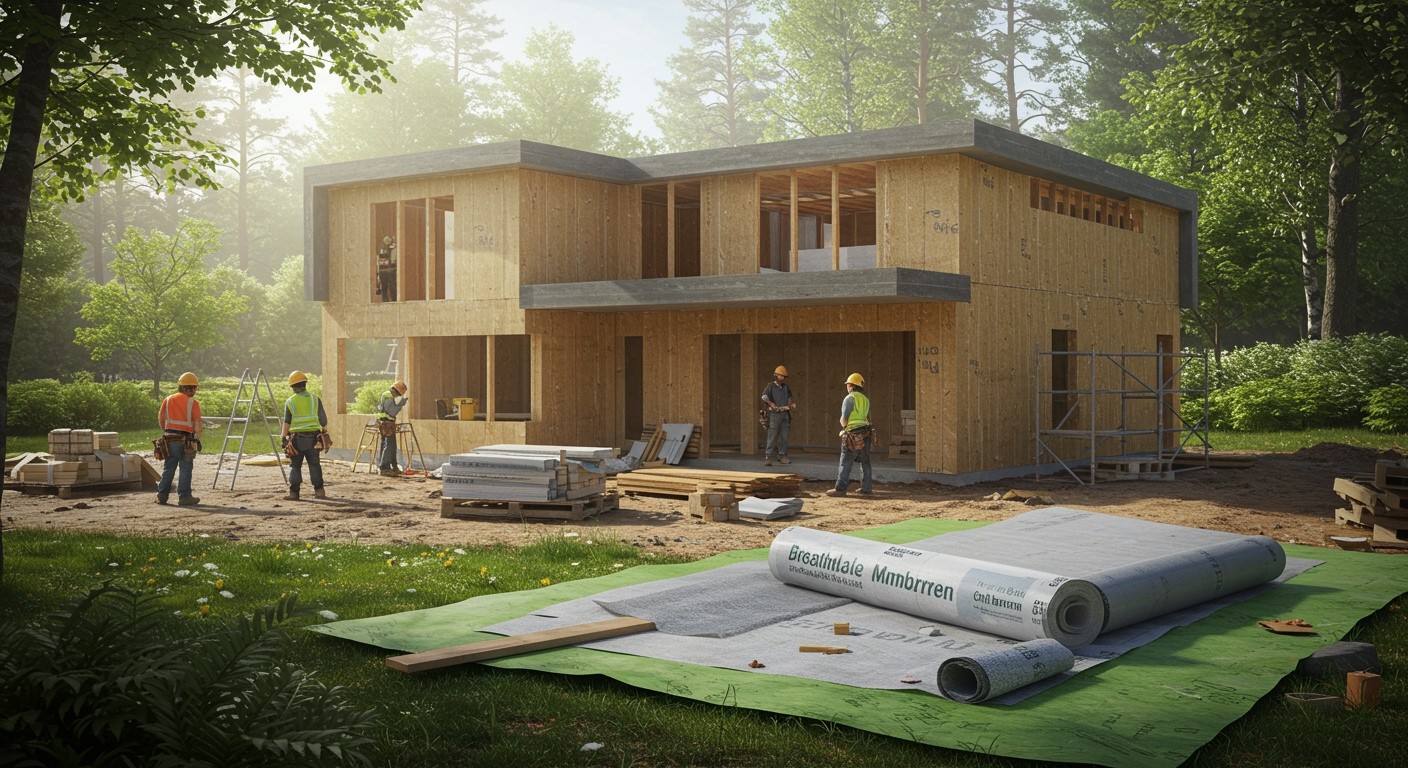 A páraáteresztő fólia csökkenti az energiafogyasztást és a hulladékot.