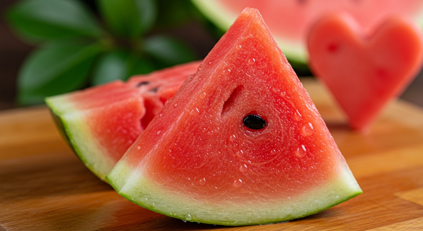 A görögdinnye csökkenti a vérnyomást és javítja a vérkeringést.