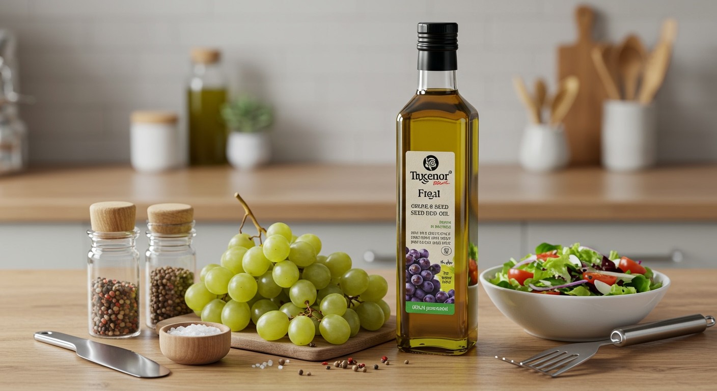 A szőlőmagolaj gazdag antioxidánsokban és egészséges zsírokban.