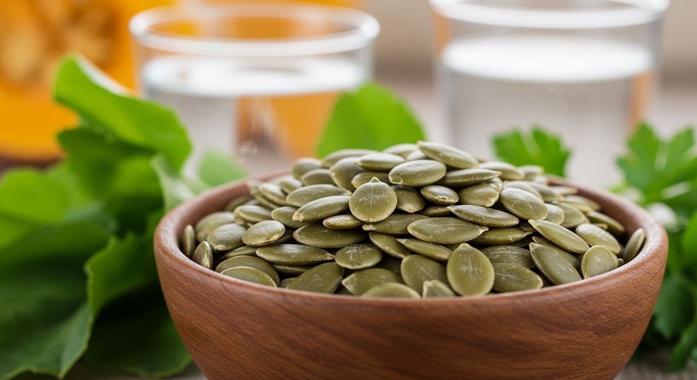 A tökmag gazdag cinkben, ami jótékony a prosztatának.