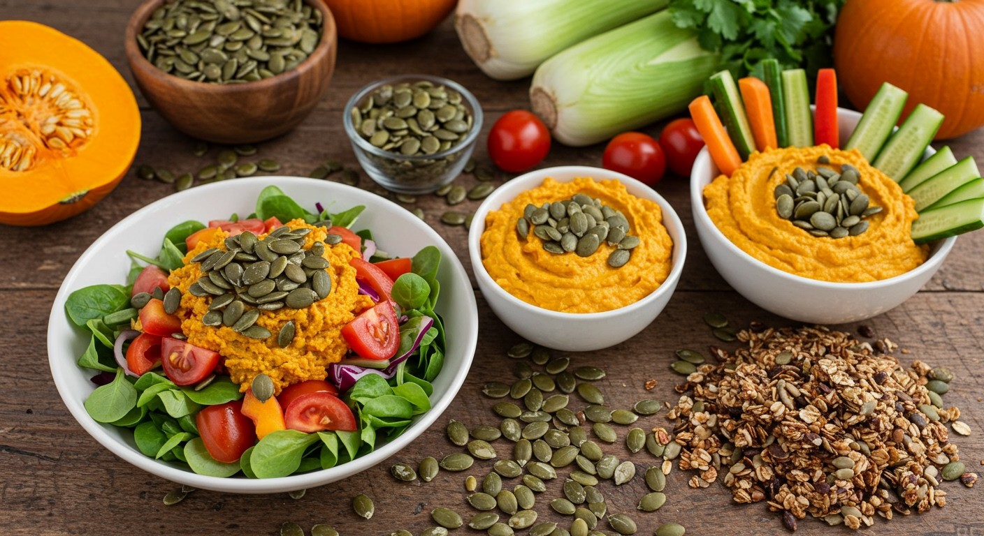 A tökmag gazdag magnéziumban, támogatja az izomműködést.