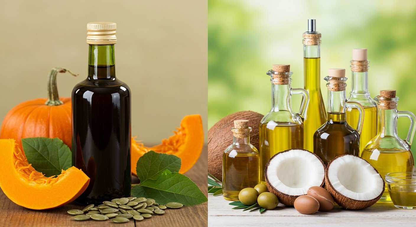 A tökmagolaj tápanyagtartalma kiemelkedő a hajápolásban.