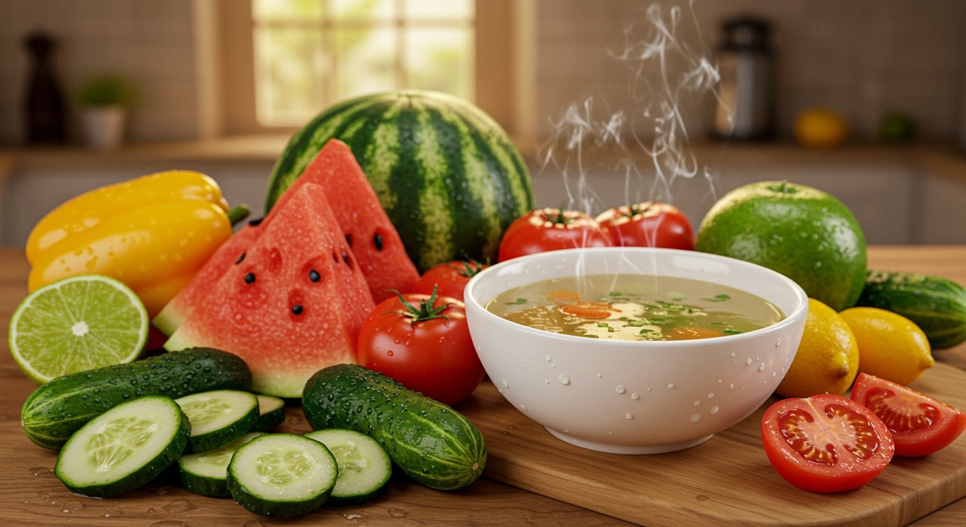 A vízben gazdag zöldségek segítik a hidratálást.