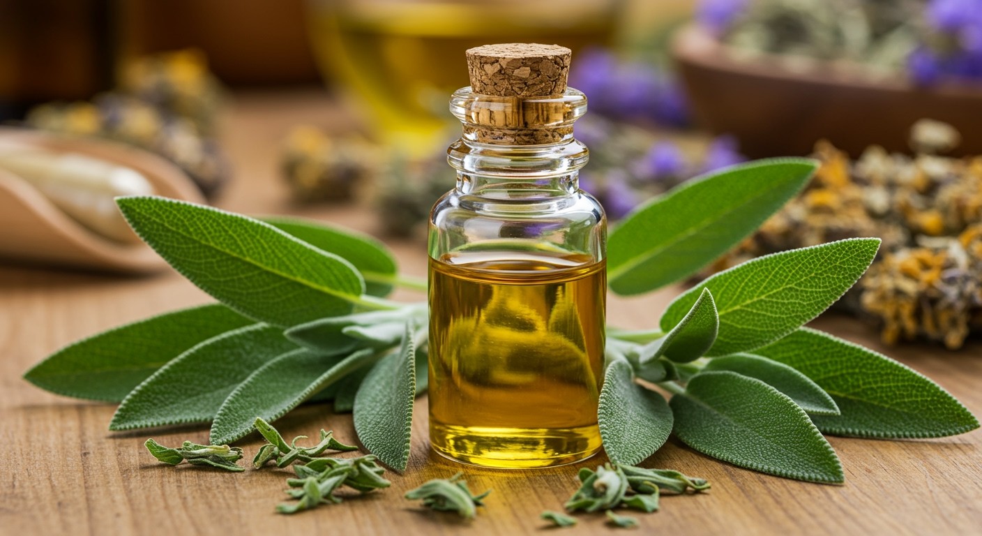 A zsályaolaj segíthet a stressz csökkentésében és az alvás javításában.