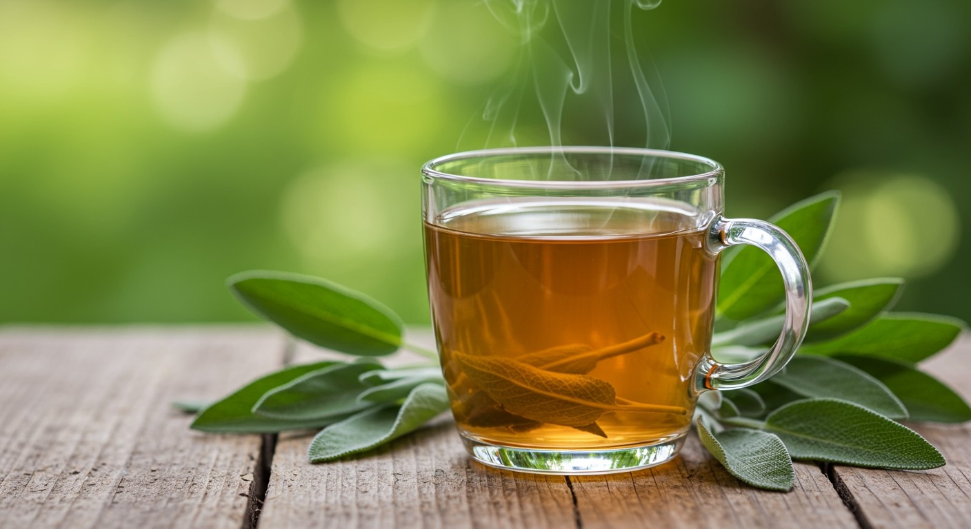 A zsályatea erős gyulladáscsökkentő hatású, segít a gyógyulásban.