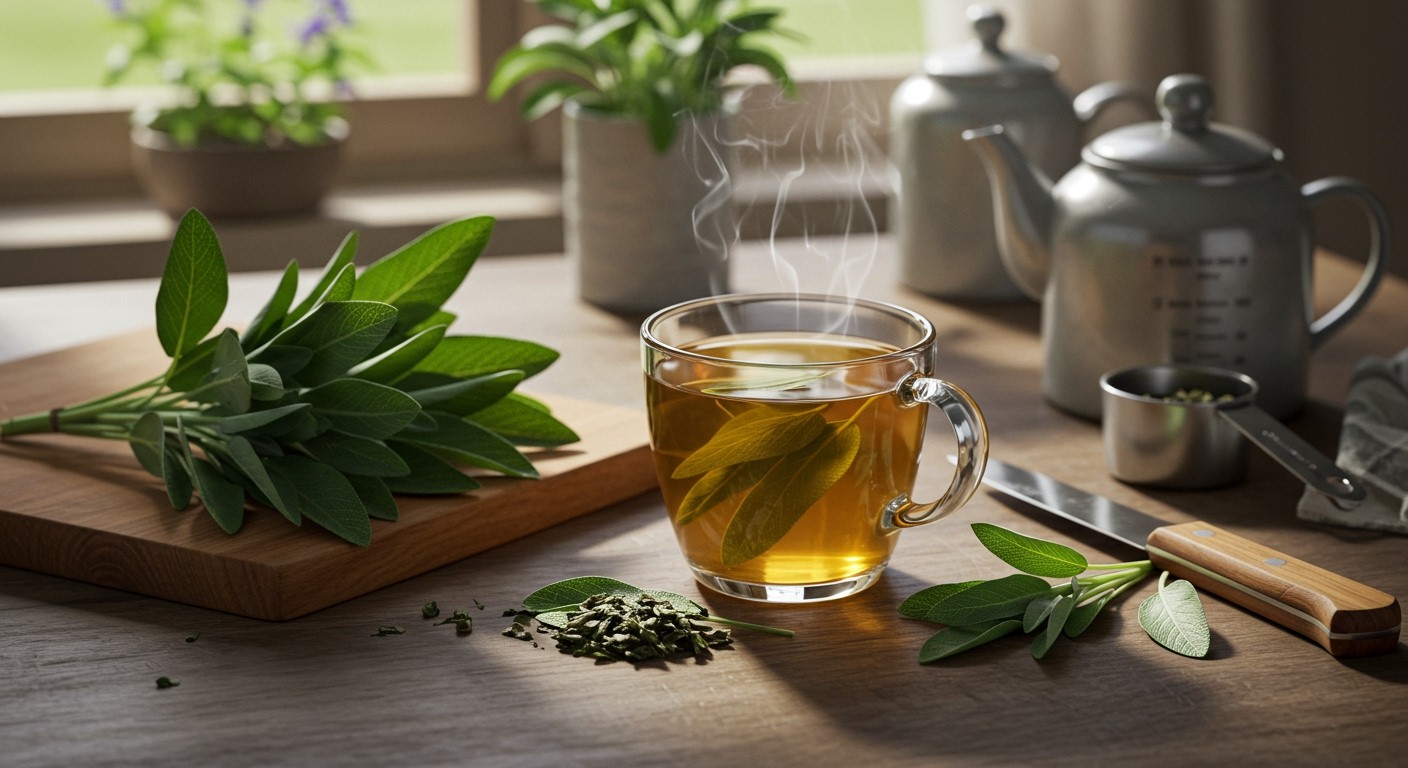 A zsályatea erősíti az immunrendszert és segít a megfázásban.